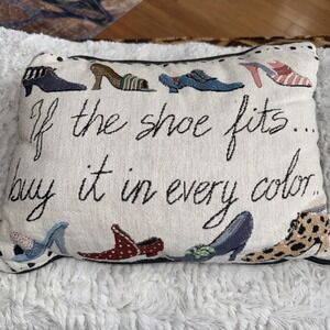 Riverdale Pillow Decorative Throw If the Shoe Fits Buy it in Every Color 16"X12"